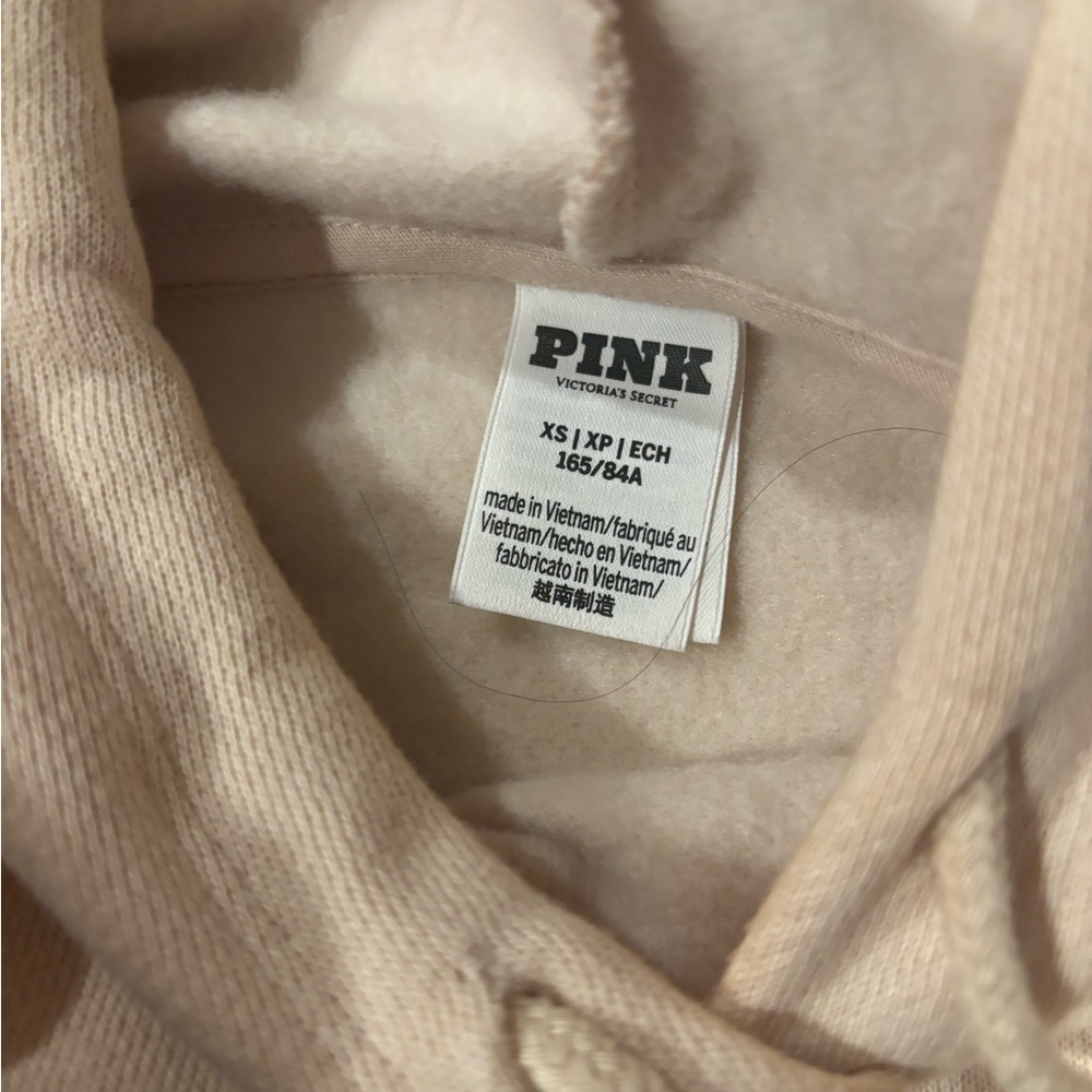 NWOT Pink cropped hoodie